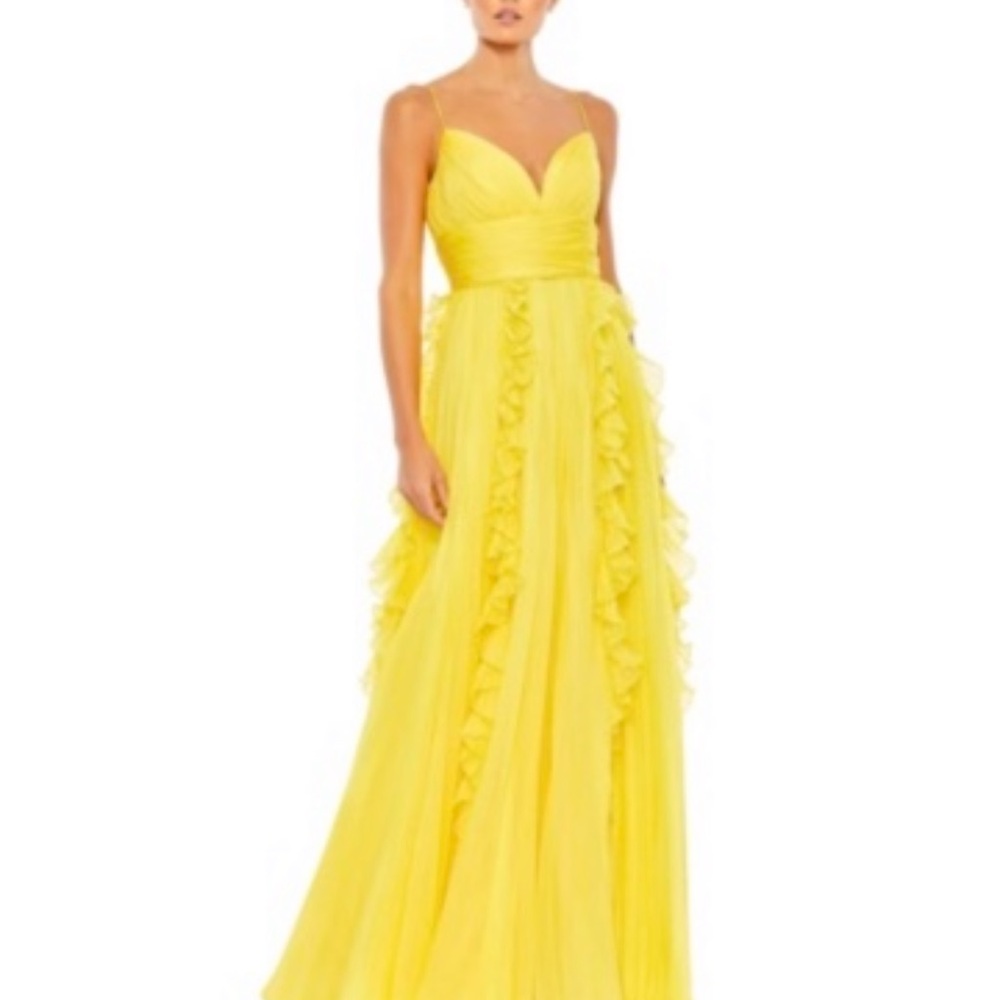 MAC DUGGAL yellow gown!! Worn once